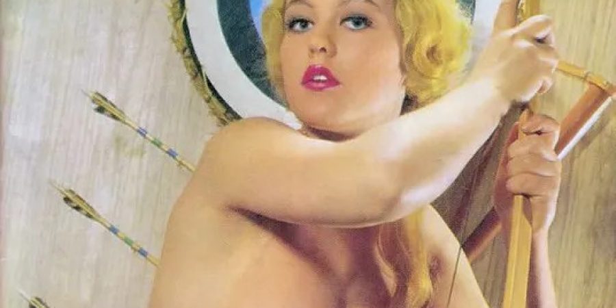 Margaret Nolan on the cover of QT Magazine
